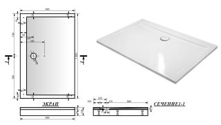 Душевой поддон Эстет Каппа ФР-00001268 140x90см белый